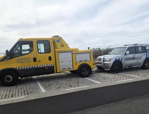 Onze zeezoogdieren ambulance staat stil.